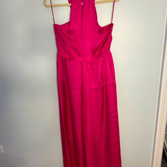 Anthropologie Dolan size large halter neck satin jumpsuit - Picture 6 of 7